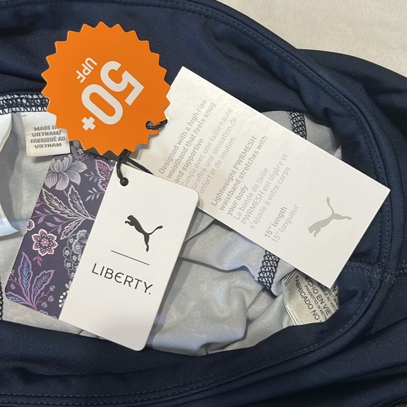 Puma x Liberty Golf Skort Floral Navy Blazer NWT - Picture 11 of 16